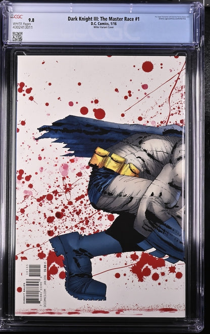 Dark Knight III: The Master Race #1 Miller Variant Cover CGC 9.8 - DC Comics 1/16
