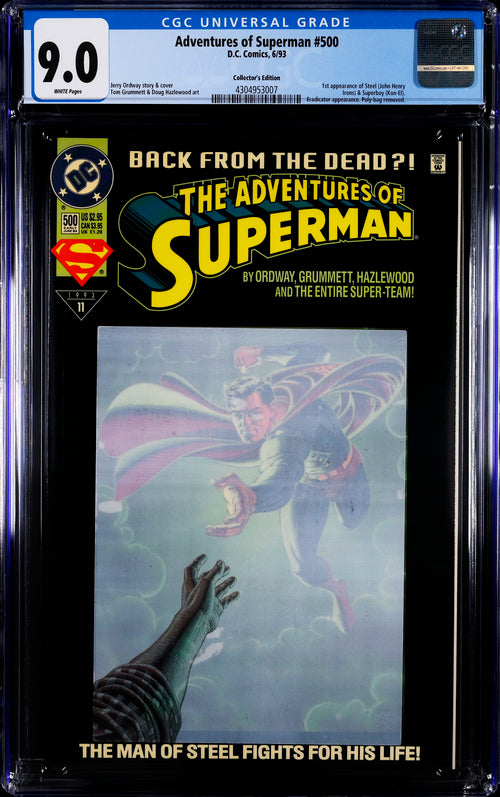 Adventures of Superman #500 Collector's Edition CGC 9.0 - DC Comics 6/93