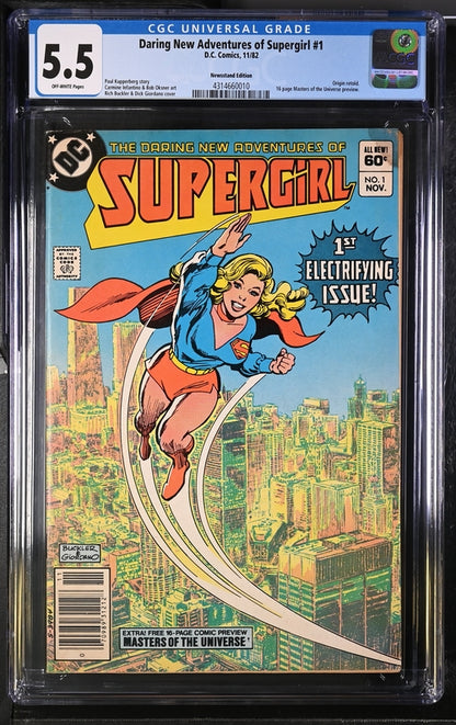 Daring New Adventures of Supergirl #1 Newsstand Edition CGC 5.5 - DC Comics 11/82