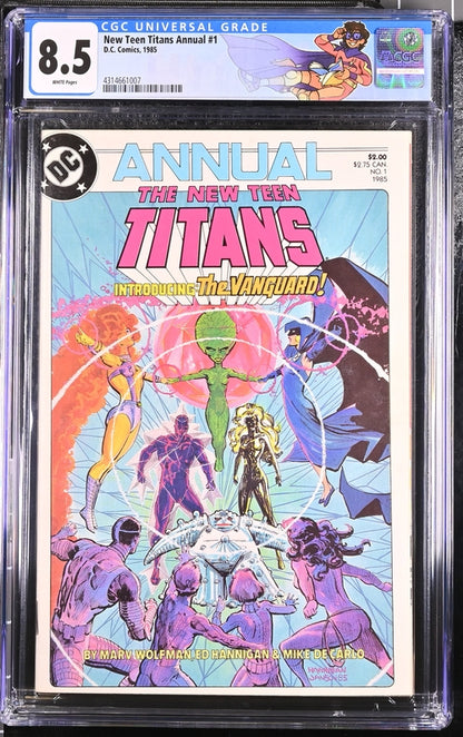 New Teen Titans Annual #1 CGC 8.5 - DC Comics 1985