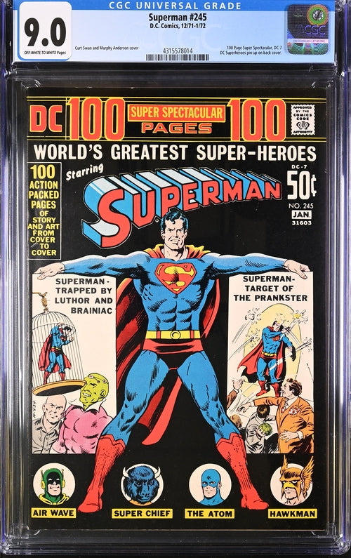 Superman #245 CGC 9.0 - DC Comics 12/71-1/72