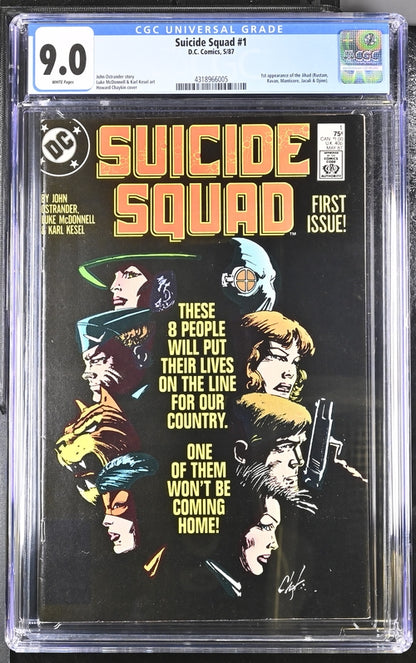 Suicide Squad #1 CGC 9.0 - DC Comics 5/87