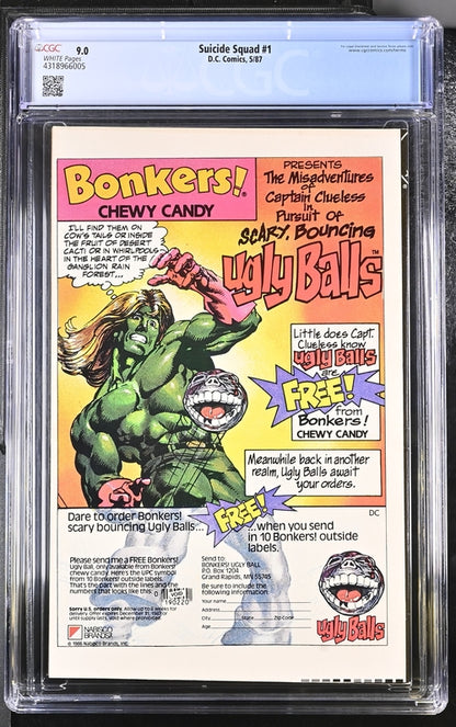 Suicide Squad #1 CGC 9.0 - DC Comics 5/87