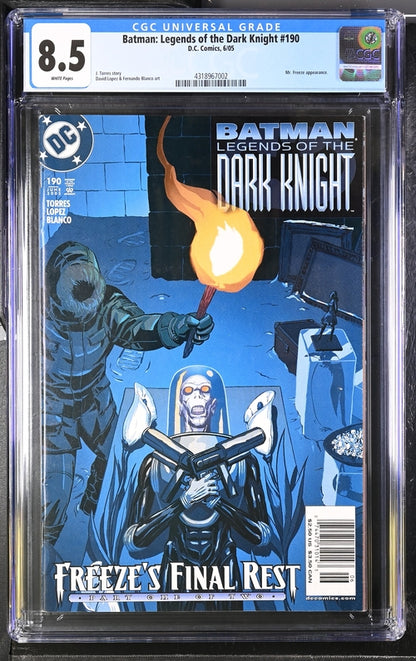 Batman: Legends of the Dark Knight #190 CGC 8.5 - DC Comics 6/05