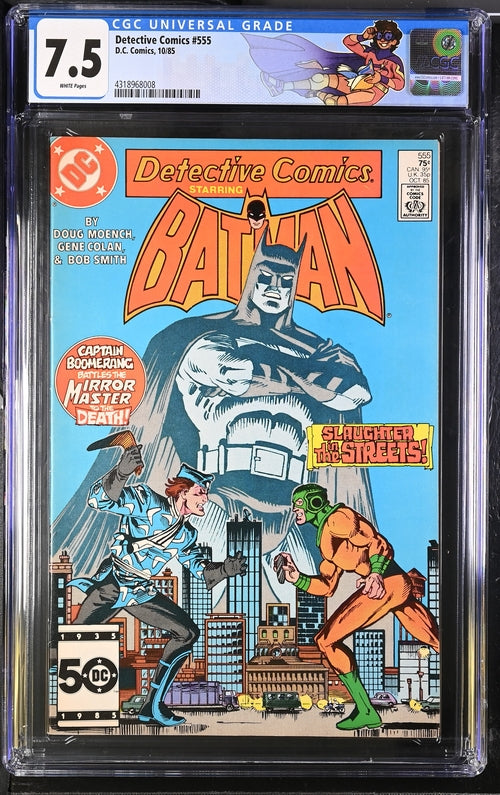 Detective Comics #555 CGC 7.5 - DC Comics 10/85