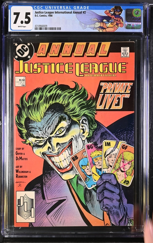 Justice League International Annual #2 CGC 7.5 - DC Comics 1988