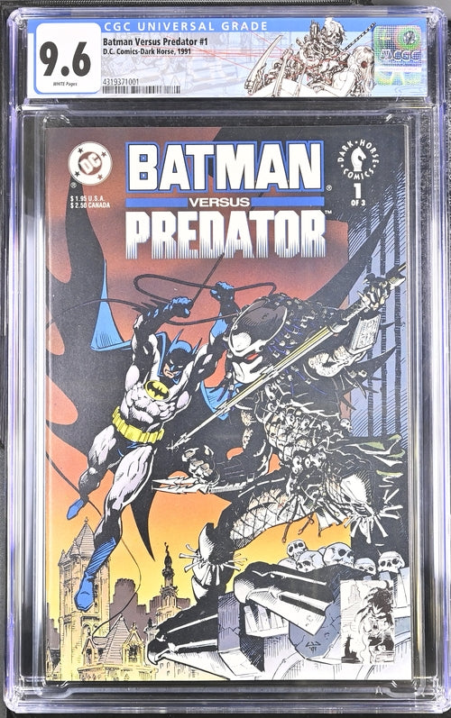 Batman Versus Predator #1 CGC 9.6 - DC Comics-Dark Horse 1991