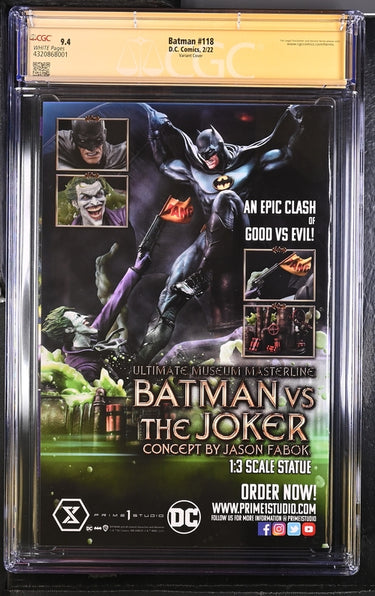 Batman #118 Variant Cover Signature Series CGC 9.4 - DC Comics 2/22