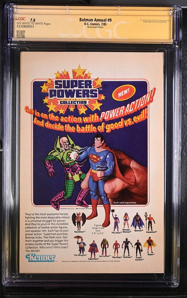 Batman Annual #9 Newsstand Edition Signature Series CGC 7.0 - DC Comics 7/85