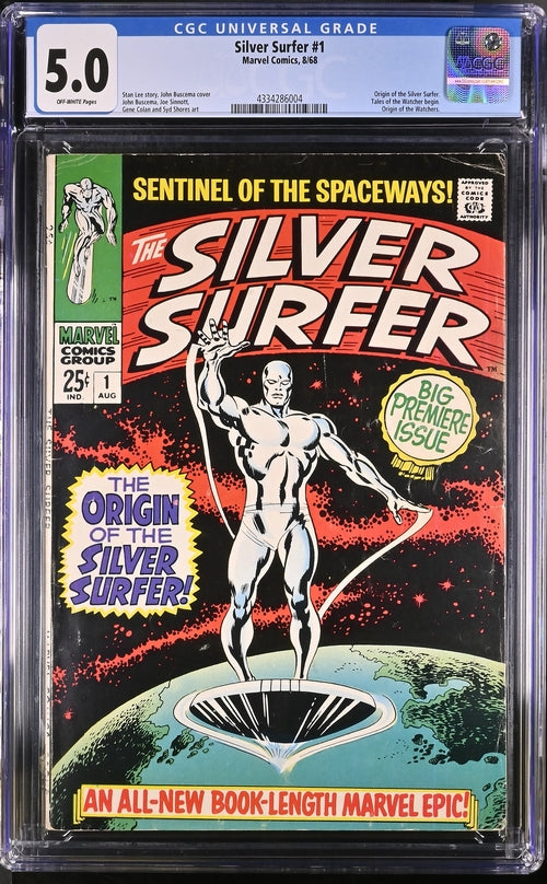 Silver Surfer #1 Marvel Comics CGC 5.0