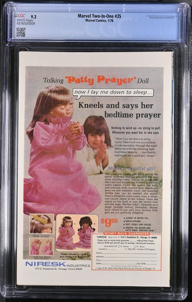 Marvel Two-In-One #32 CGC 9.2 - Marvel Comics 1/78