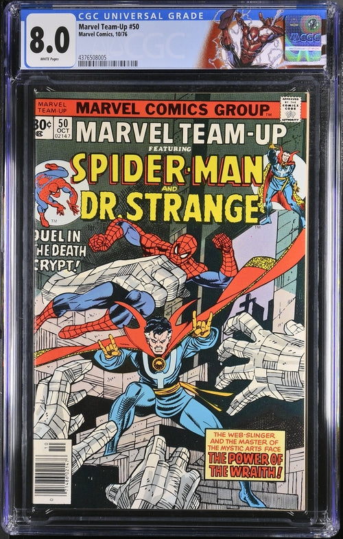 Marvel Team-Up #50 CGC 8.0 - Marvel Comics 10/76