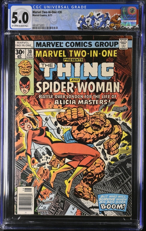 Marvel Two-In-One #30 CGC 5.0 - Marvel Comics 8/77