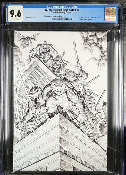 Teenage Mutant Ninja Turtles #1 Adams Mystery Box Sketch Cover CGC 9.6 - IDW Publishing 12/20