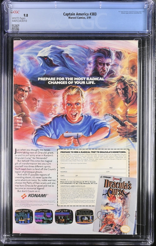 Captain America #383 CGC 9.8 - Marvel Comics 3/91