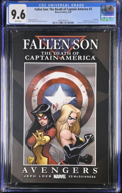 Fallen Son: The Death of Captain America #2 CGC 9.6 - Marvel Comics 6/07
