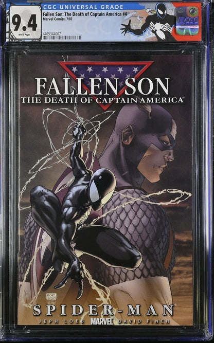 Fallen Son: The Death of Captain America #4 CGC 9.4 - Marvel Comics 7/07