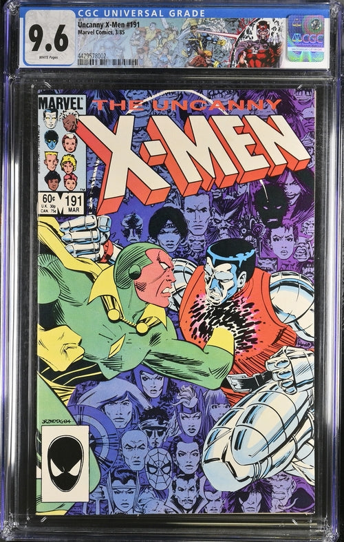 Uncanny X-Men #191 CGC 9.6 - Marvel Comics 3/85