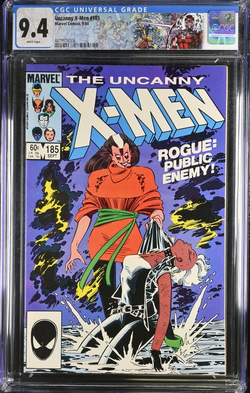 Uncanny X-Men #185 CGC 9.4 - Marvel Comics 9/84