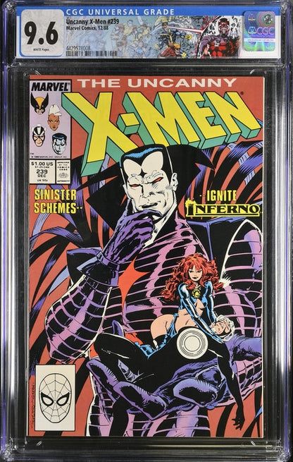 Uncanny X-Men #239 CGC 9.6 - Marvel Comics 12/88
