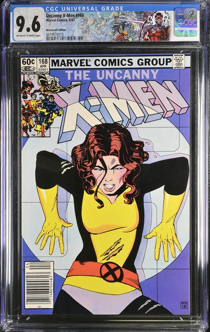 Uncanny X-Men #168 Newsstand Edition CGC 9.6 - Marvel Comics 4/83