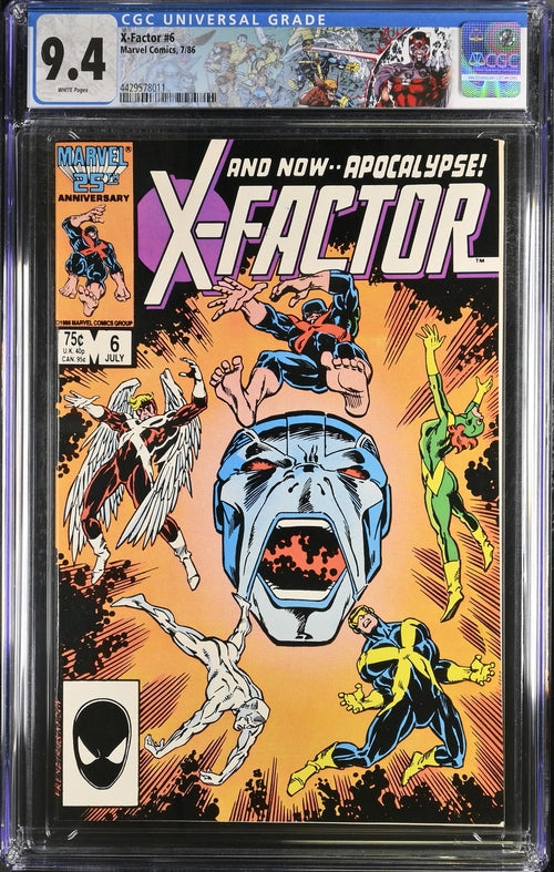 X-Factor #6 CGC 9.4 - Marvel Comics 7/86