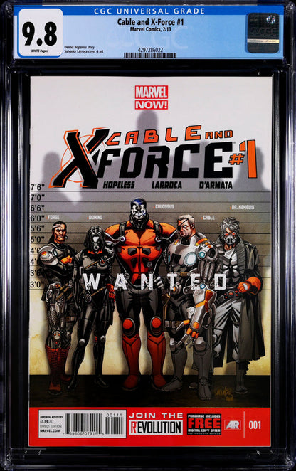 Cable and X-Force #1 CGC 9.8 - Marvel Comics 2/13