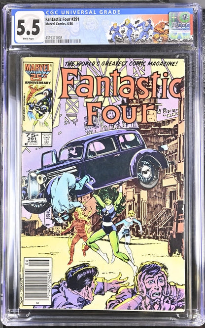 Fantastic Four #291 CGC 5.5 - Marvel Comics 6/86