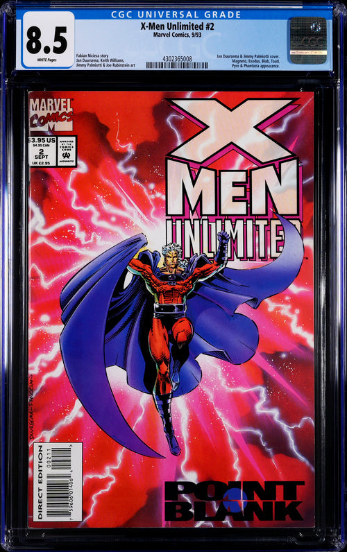 X-Men Unlimited #2 CGC 8.5 - Marvel Comics 9/93