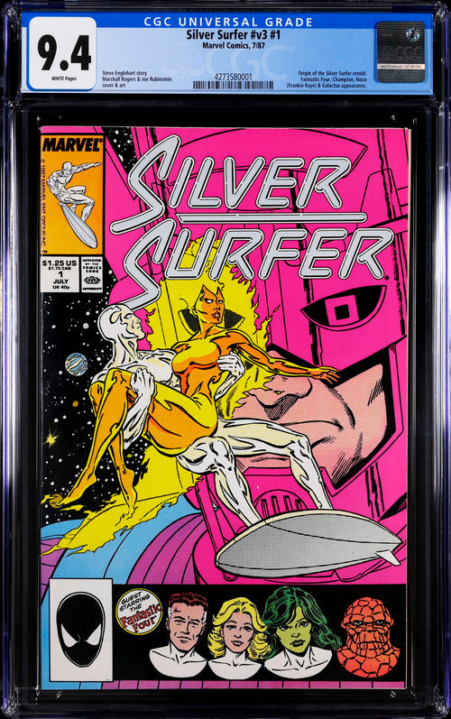 Silver Surfer V3 #1 CGC 9.4 - Marvel Comics 7/87