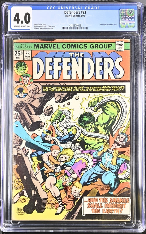 Defenders #23 CGC 4.0 - Marvel Comics 5/75