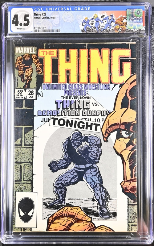 Thing #28 CGC 4.5 - Marvel Comics 10/85