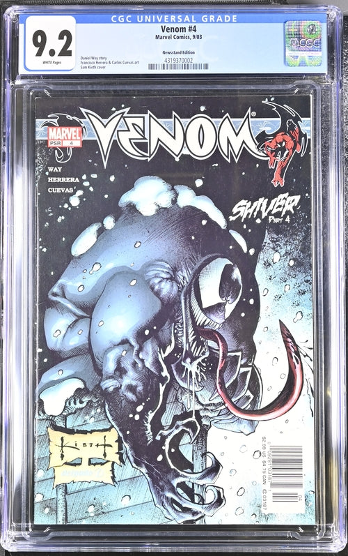 Venom #4 Newsstand Edition CGC 9.2 - Marvel Comics 9/03