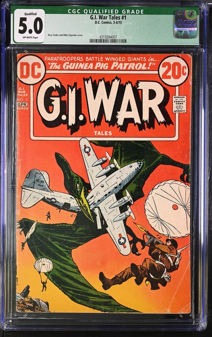 G.I. War Tales #1 CGC Qualified 5.0 - DC Comics 3-4/74