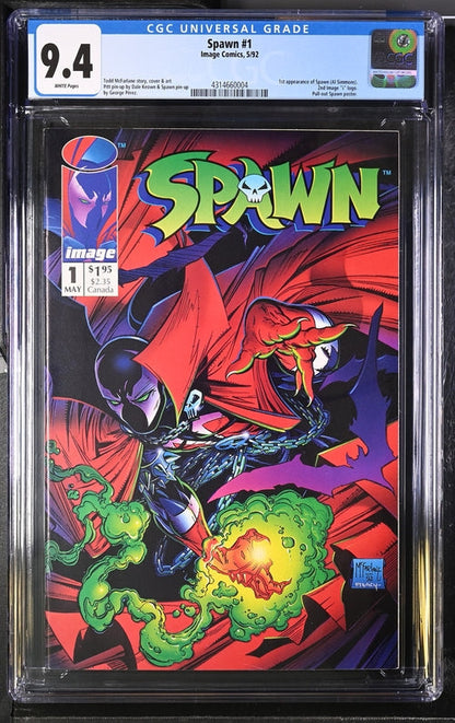 Spawn #1 CGC 9.4 - Image Comics 5/92
