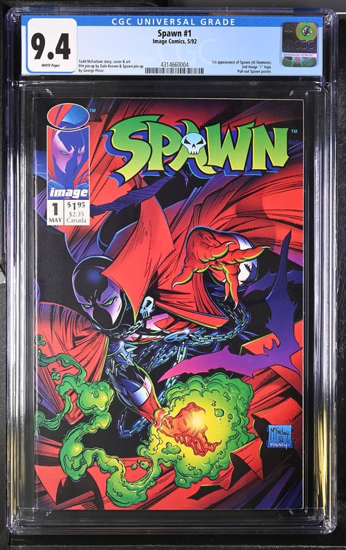 Spawn #1 CGC 9.4 - Image Comics 5/92