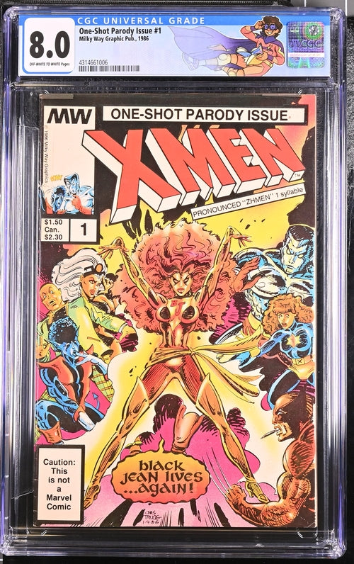 One-Shot Parody Issue #1 CGC 8.0 - Milky Way Graphic Pub. 1986