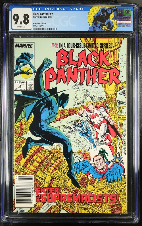 Black Panther #2 Newsstand Edition CGC 9.8 - Marvel Comics 8/88