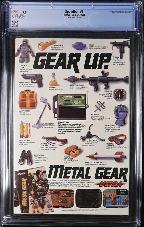 Speedball #1 CGC 9.6 - Marvel Comics 9/88