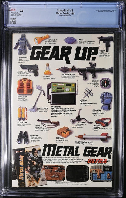 Speedball #1 CGC 9.8 - Marvel Comics 9/88