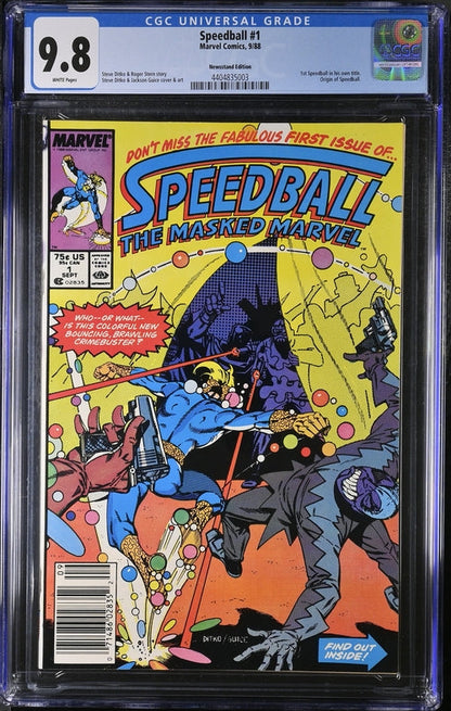 Speedball #1 CGC 9.8 - Marvel Comics 9/88
