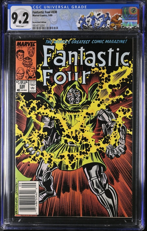 Fantastic Four #330 Newsstand Edition CGC 9.2 - Marvel Comics 9/89