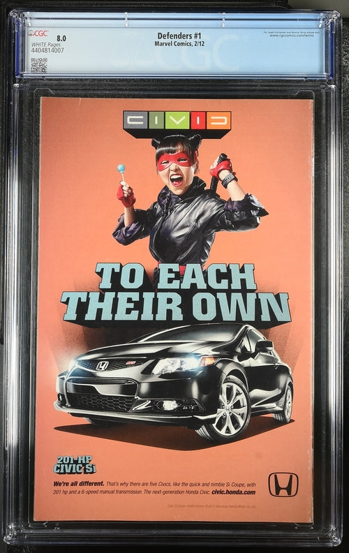 Defenders #1 CGC 8.0 - Marvel Comics 2/12