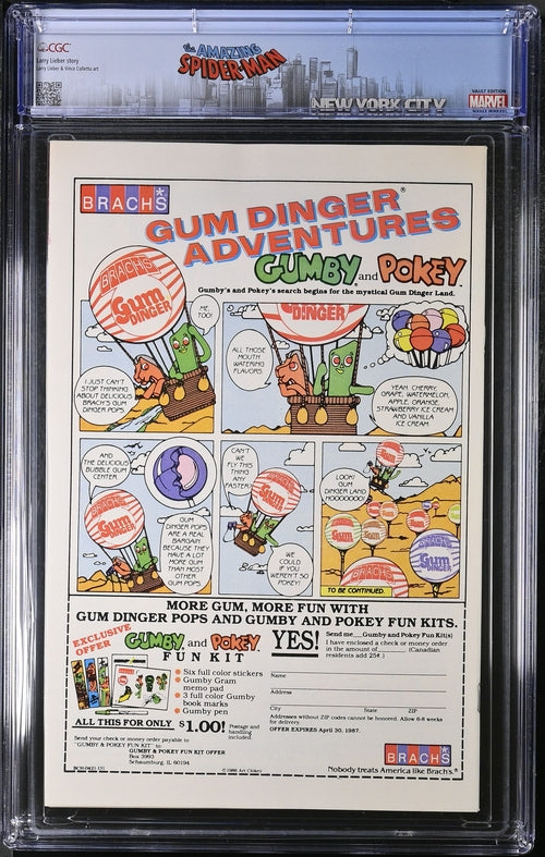 Web Of Spider-Man #21 CGC 9.6 - Marvel Comics 12/86