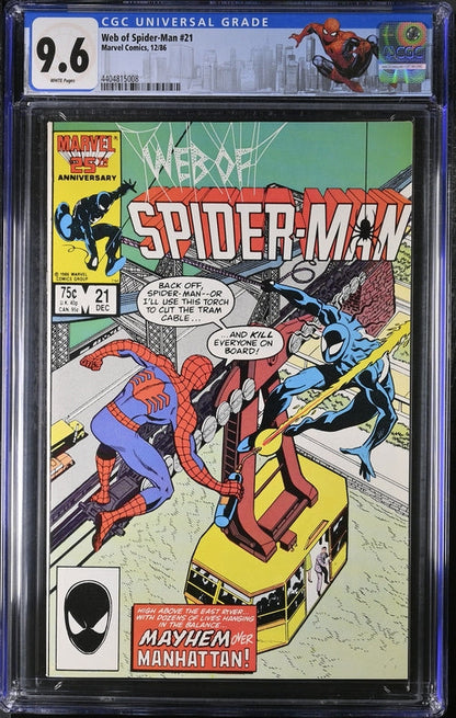 Web Of Spider-Man #21 CGC 9.6 - Marvel Comics 12/86