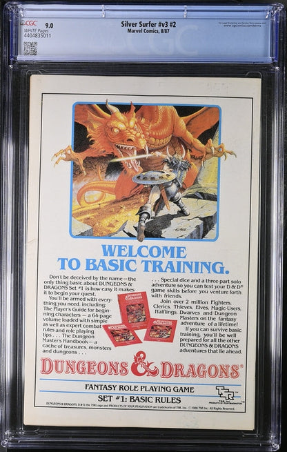 Silver Surfer v3 #2 CGC 9.0 - Marvel Comics 8/87