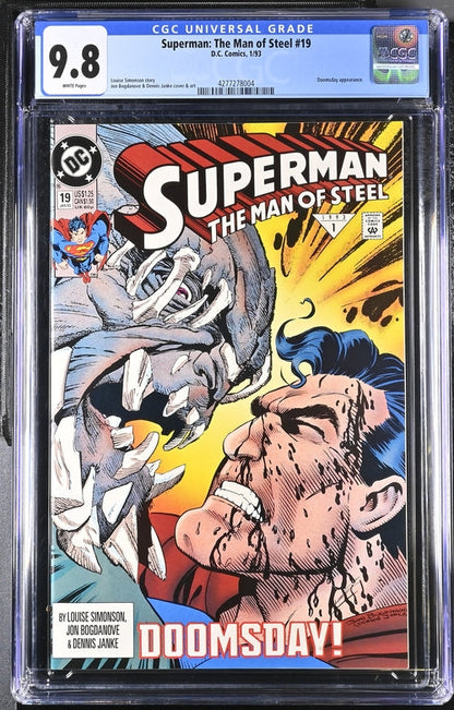 Superman: The Man of Steel #19 CGC 9.8 - DC Comics 1/93