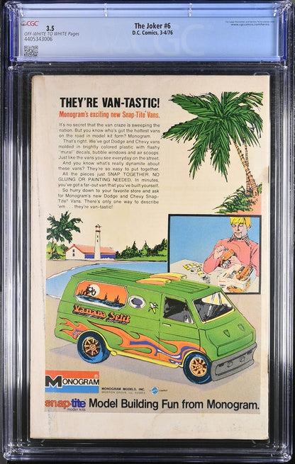 The Joker #6 CGC 3.5 - DC Comics 3-4/76