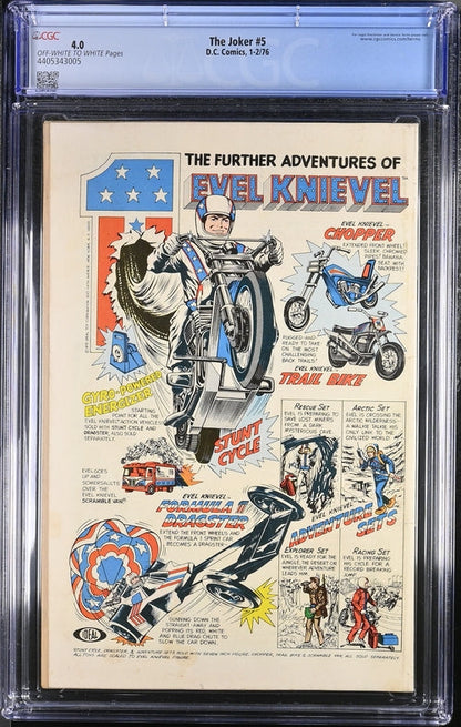 The Joker #5 CGC 4.0 - DC Comics 1-2/76