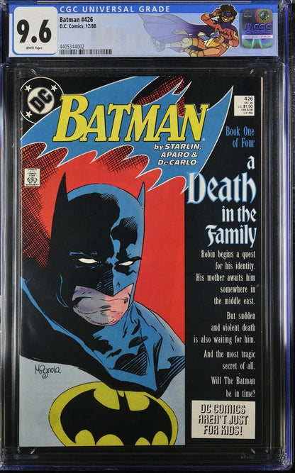 Batman #426 CGC 9.6 - DC COMICS 12/88